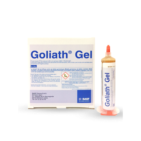 Cartouche de Goliath Gel 35gr avec poussoir et canule, insecticide
